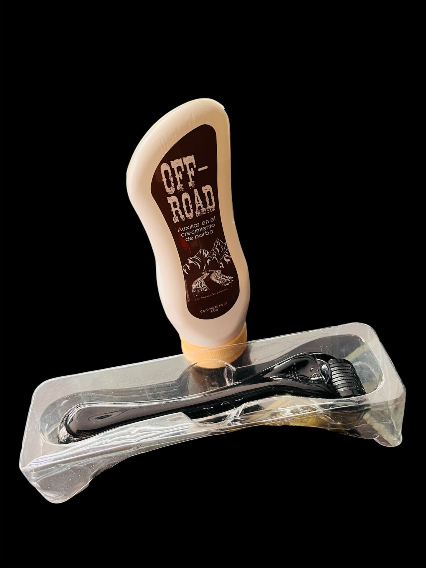 Minoxidil en crema 5% OFF ROAD y dermaroller 3mm