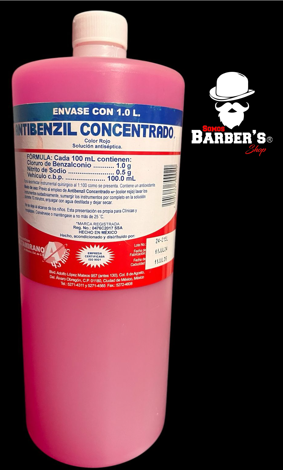 Antibenzil desinfectante concentrado