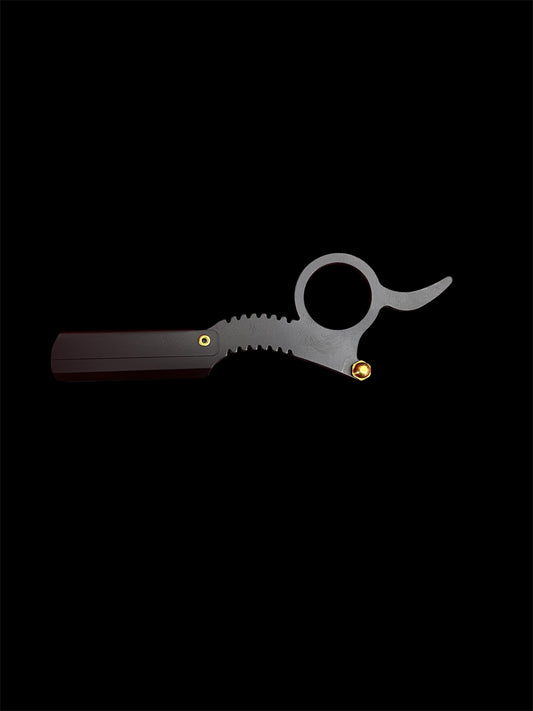 Afeitadora de anillo de un filo, porta navajas barbero