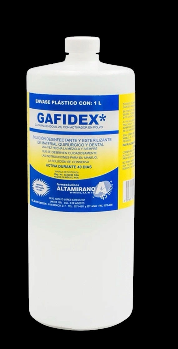 GAFIDEX 1L, desinfectante, esterilizante