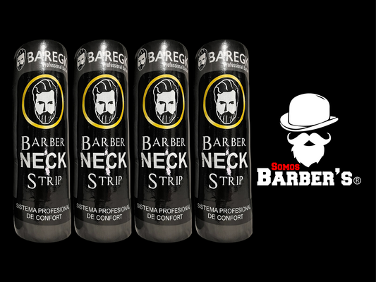 CAJA CON 4 PAQ, Papel cuello NEGRO, BAREGK Paq. 5 rollos