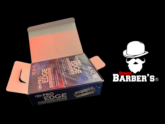 CAJA CON 10 JABONERAS, Navajas doble filo 4x4 Profesional 1,000 pzas